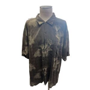 Luau aloha Hawaii finest silk extra large button down